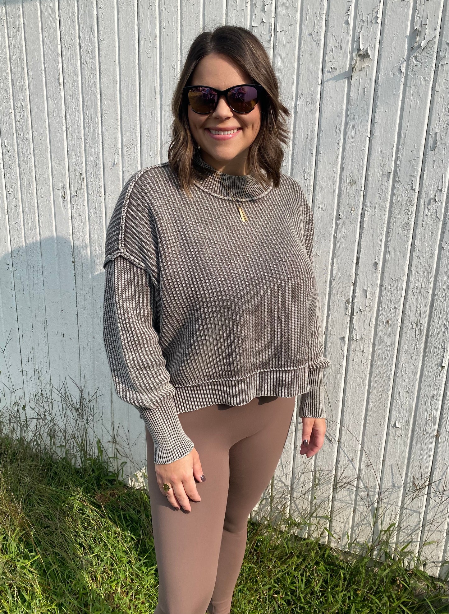 mocha cozy sweater