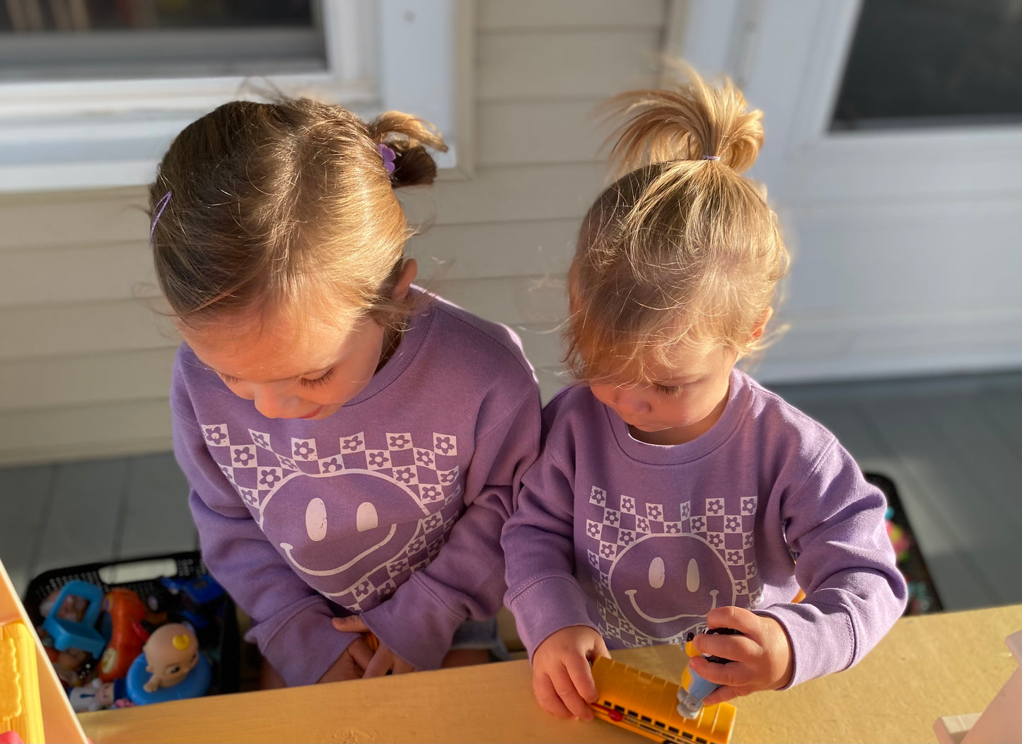 youth smiley sweatshirt