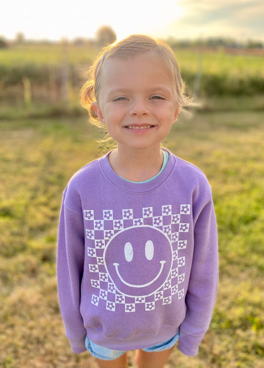 youth smiley sweatshirt