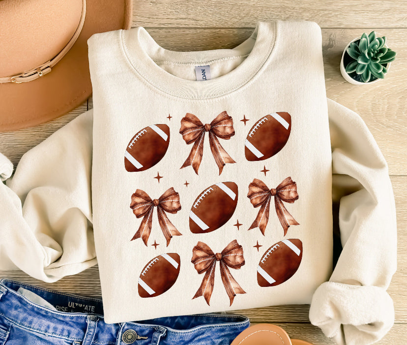 football+bows tee/ sweatshirt