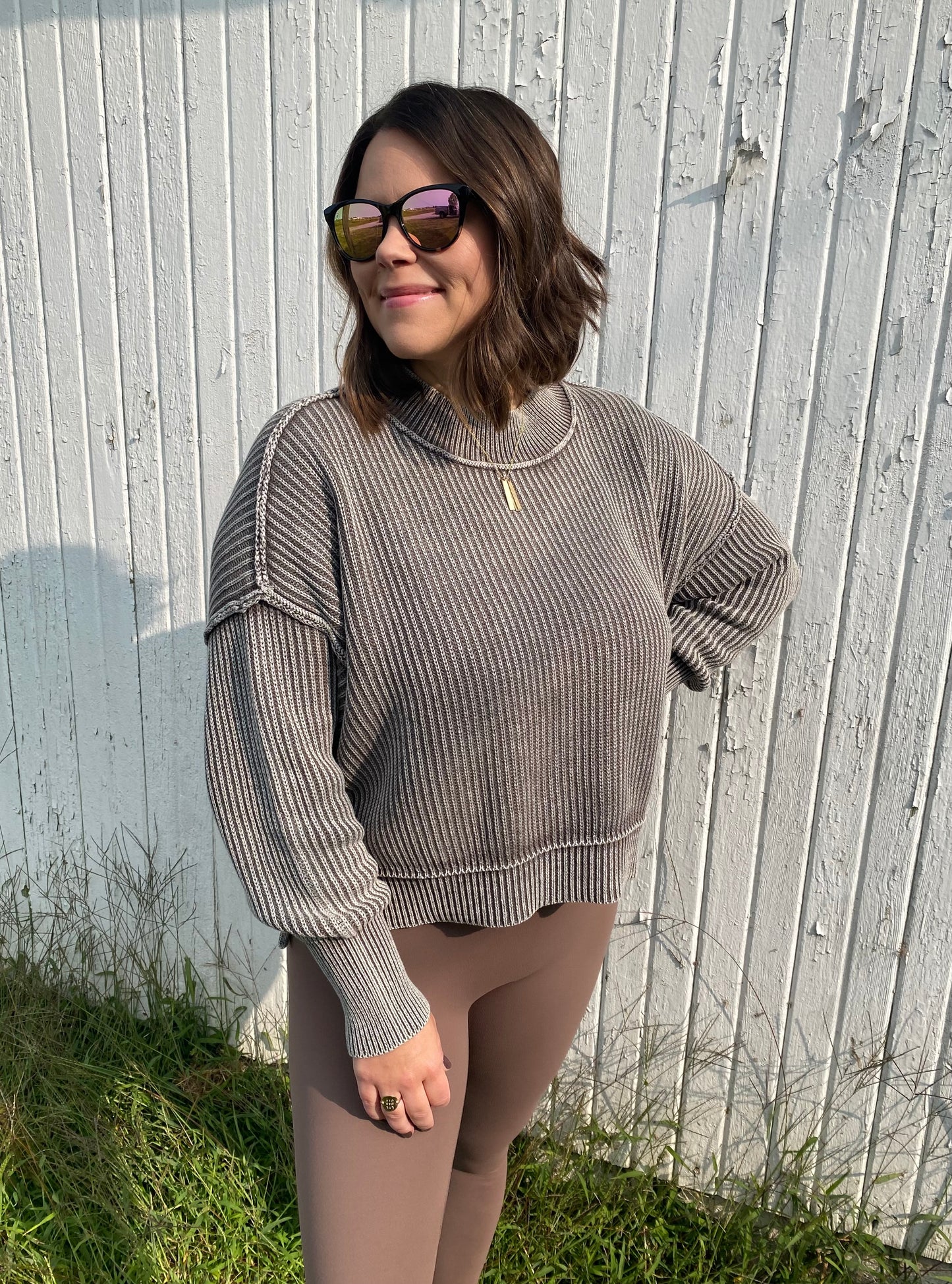 mocha cozy sweater