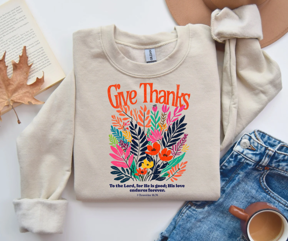 give thanks sweatshirt